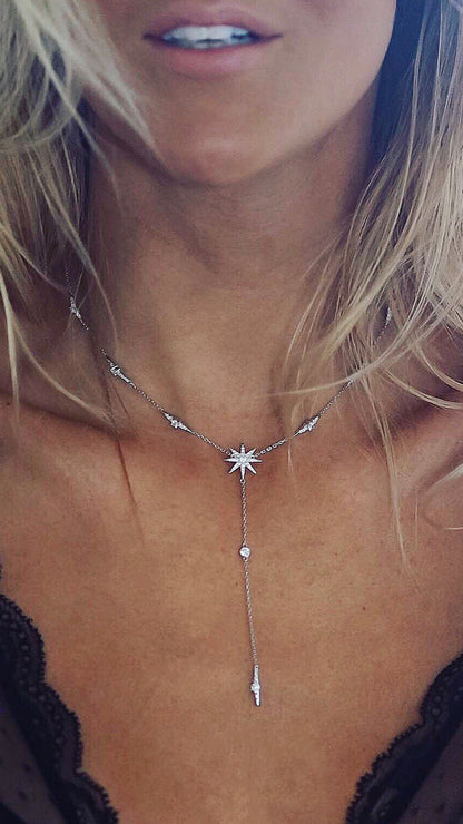1.185 TCW Marquise Lab Grown Diamond Cluster Necklace