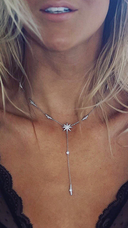1.185 TCW Marquise Lab Grown Diamond Cluster Necklace