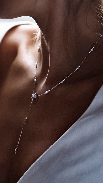 1.185 TCW Marquise Lab Grown Diamond Cluster Necklace