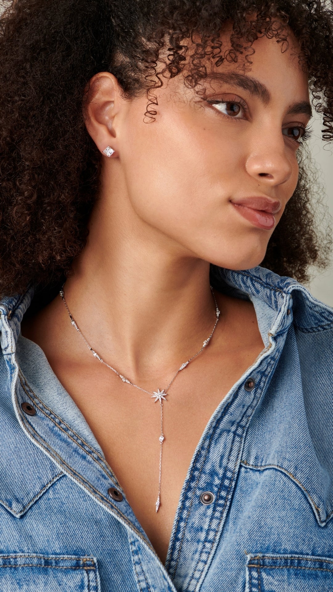 1.185 TCW Marquise Lab Grown Diamond Cluster Necklace