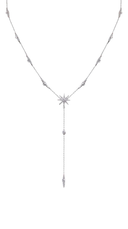 1.185 TCW Marquise Lab Grown Diamond Cluster Necklace