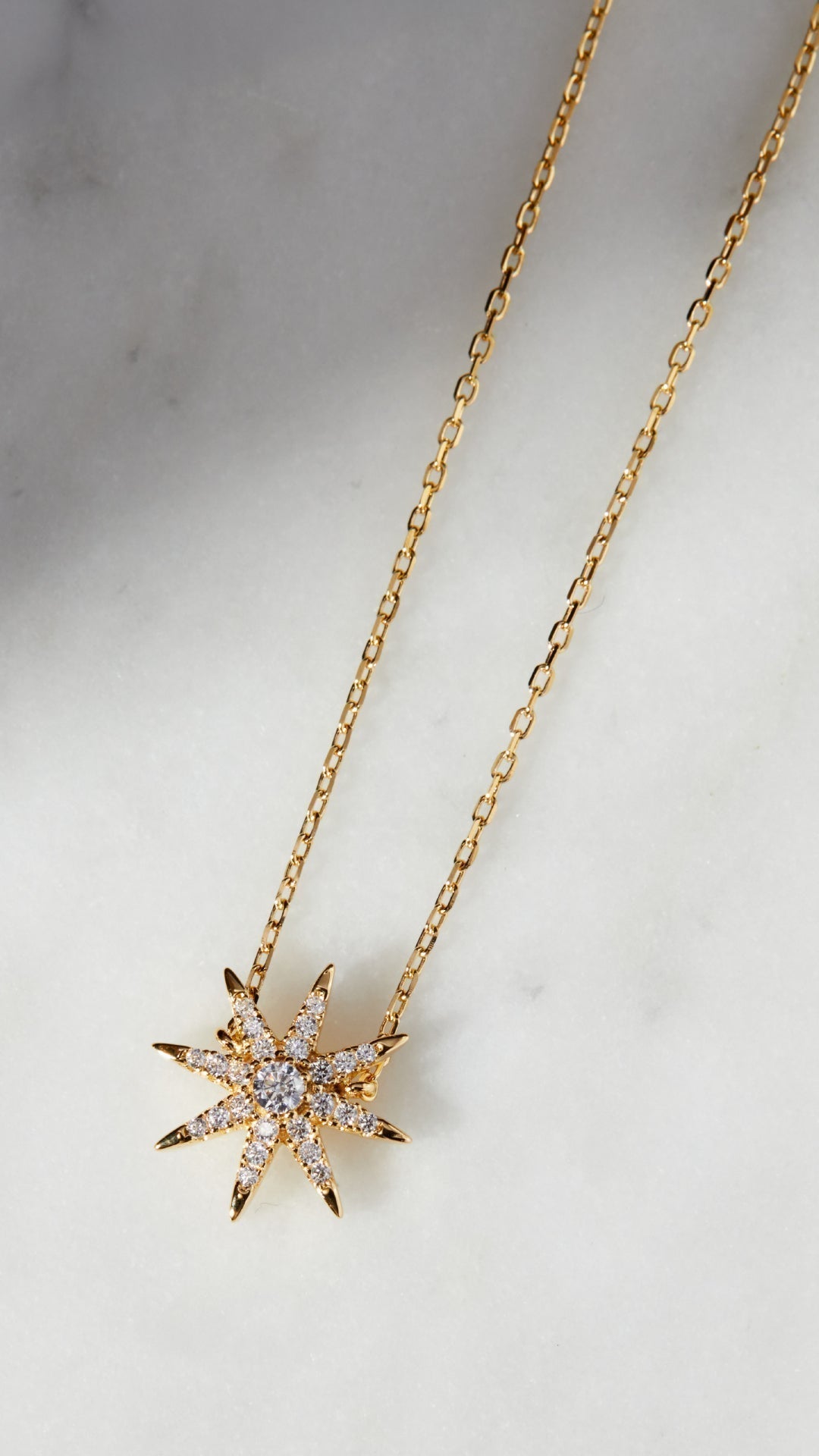 1.185 TCW Marquise Lab Grown Diamond Cluster Necklace