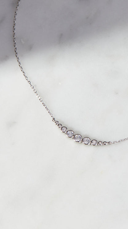 1.185 TCW Marquise Lab Grown Diamond Cluster Necklace