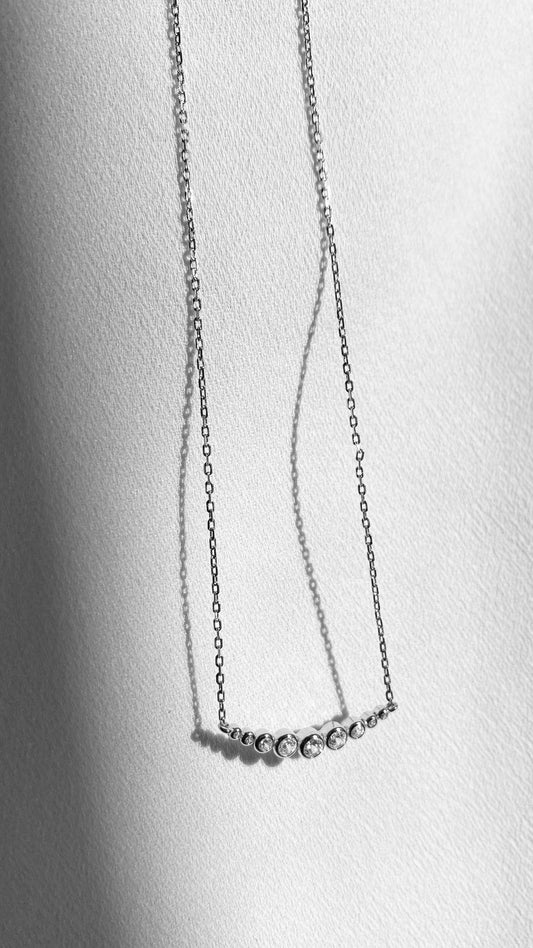 1.185 TCW Marquise Lab Grown Diamond Cluster Necklace