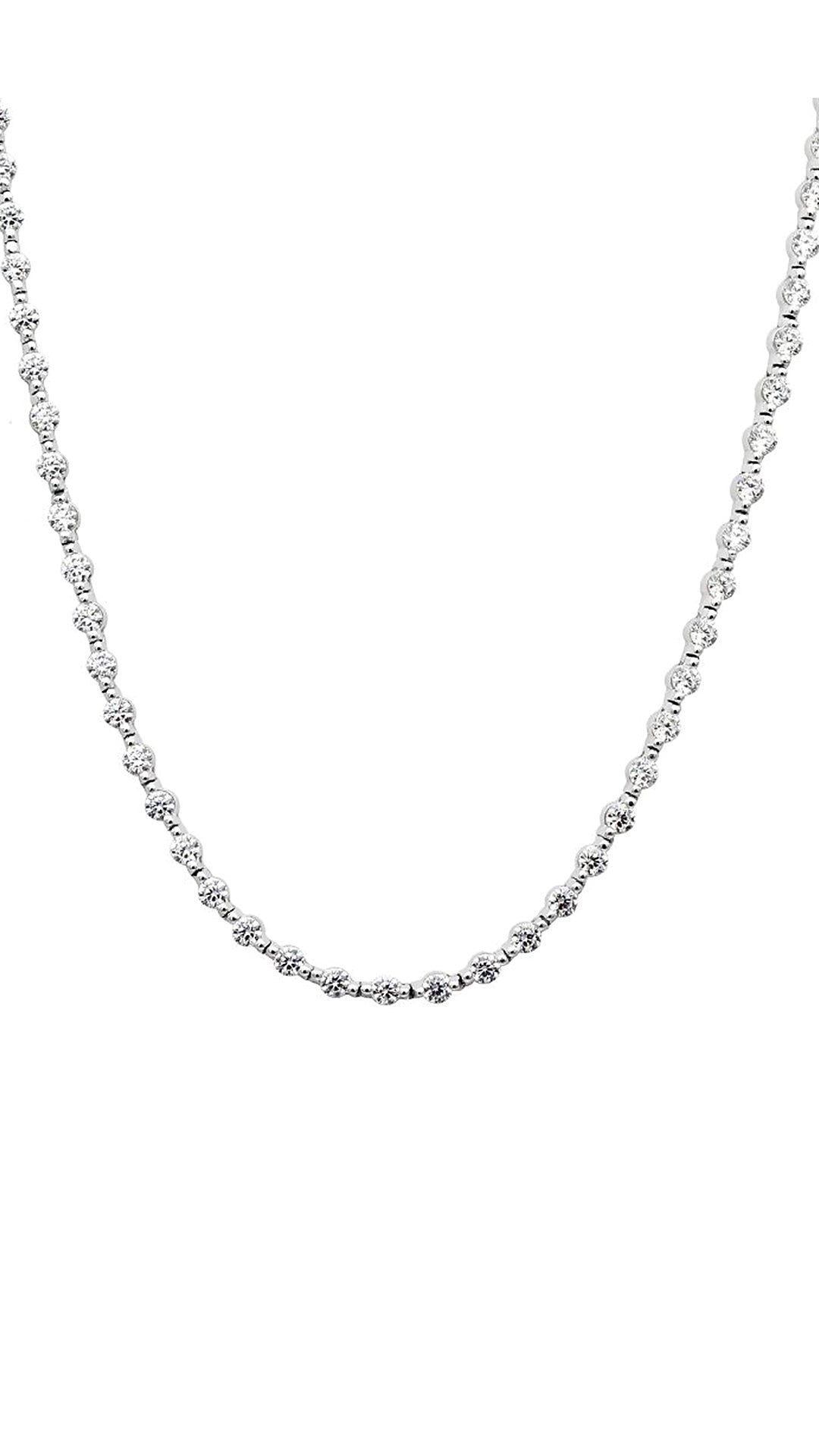 1.185 TCW Marquise Lab Grown Diamond Cluster Necklace