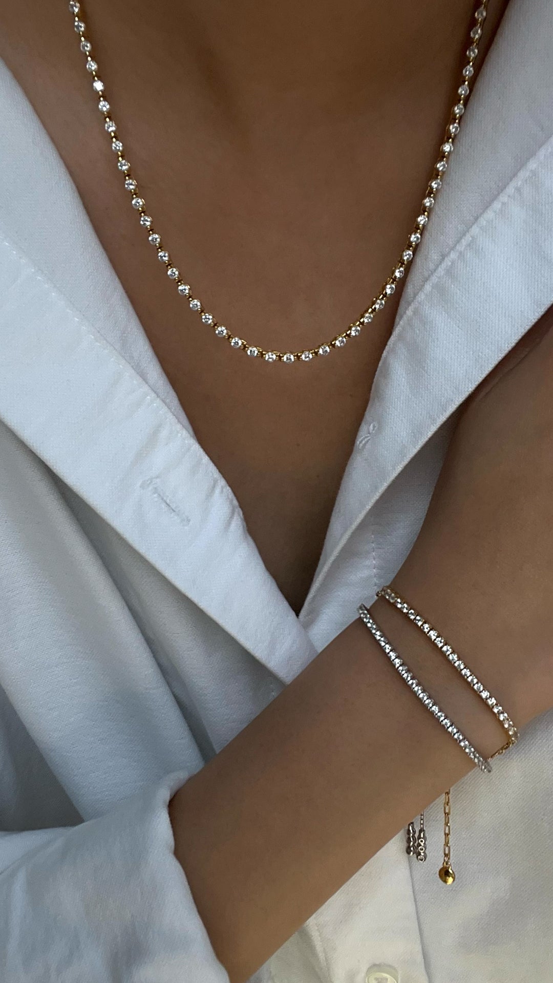 1.185 TCW Marquise Lab Grown Diamond Cluster Necklace