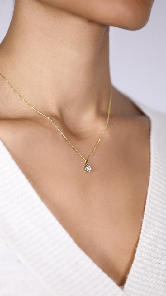1.185 TCW Marquise Lab Grown Diamond Cluster Necklace