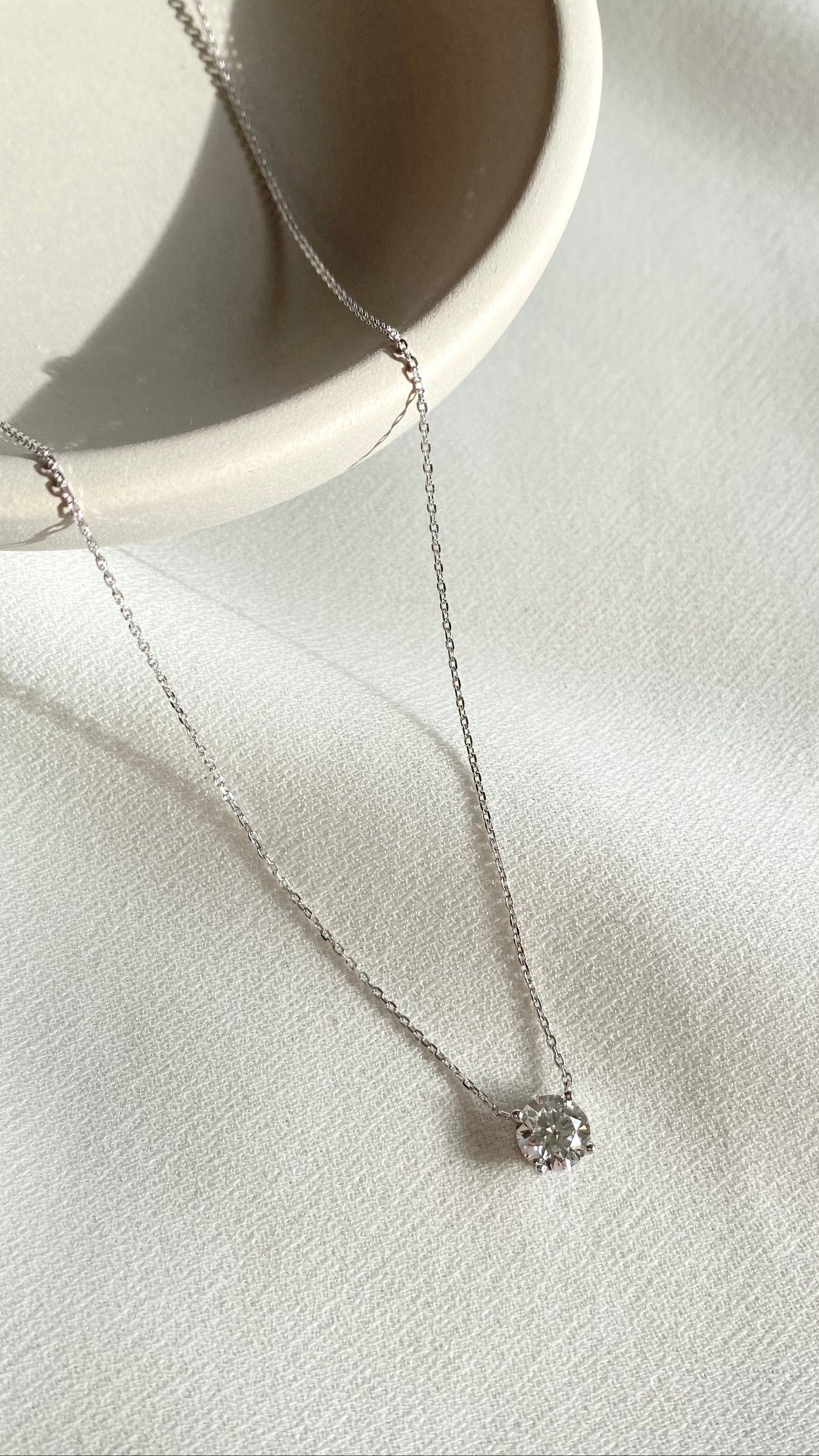 1.185 TCW Marquise Lab Grown Diamond Cluster Necklace