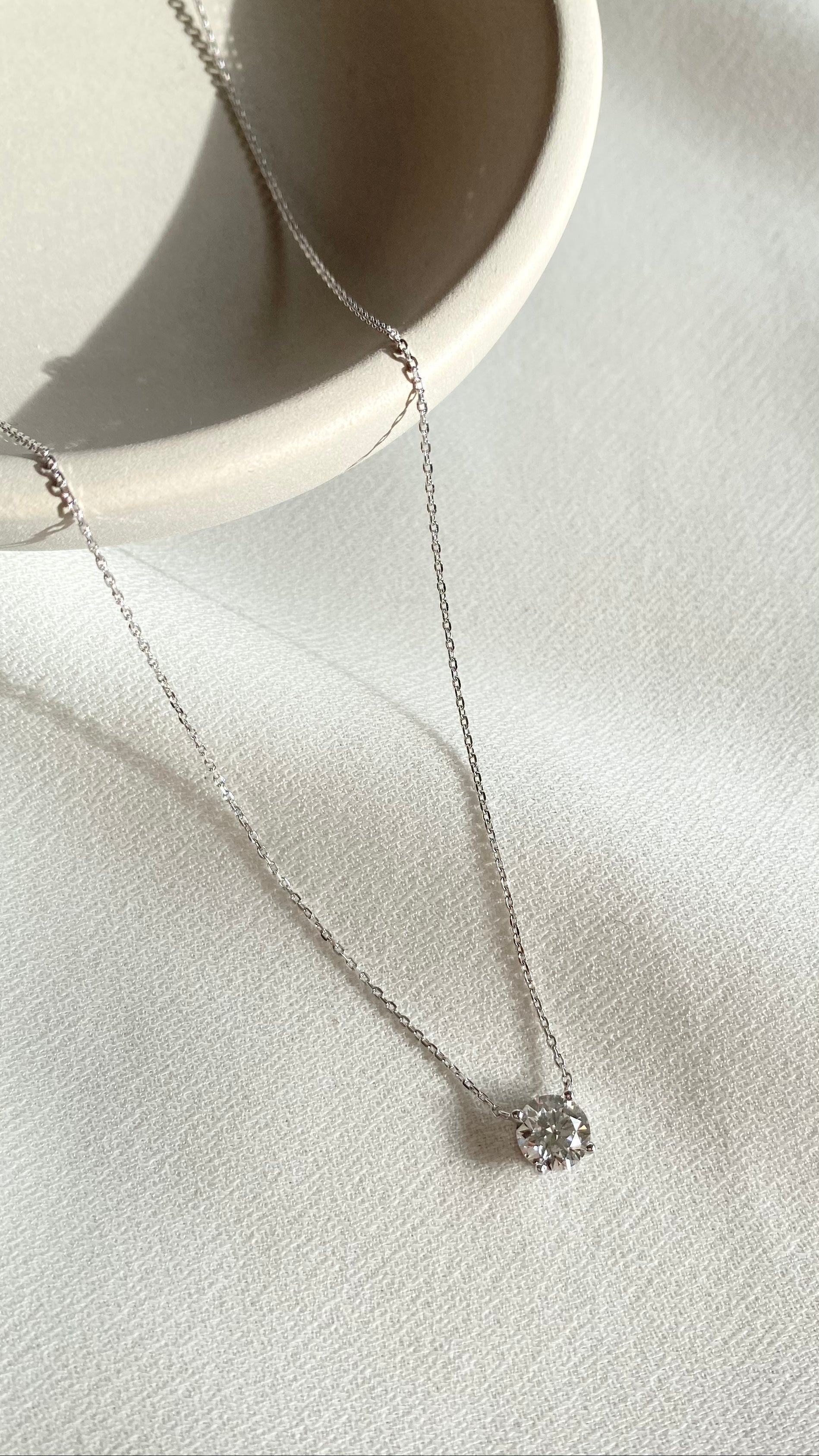 1.185 TCW Marquise Lab Grown Diamond Cluster Necklace