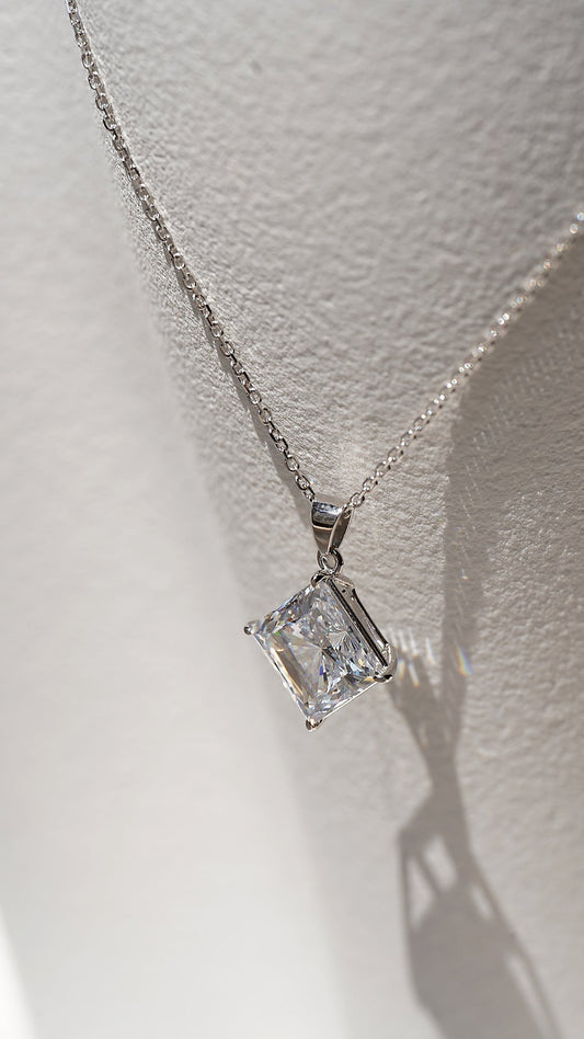 1.185 TCW Marquise Lab Grown Diamond Cluster Necklace