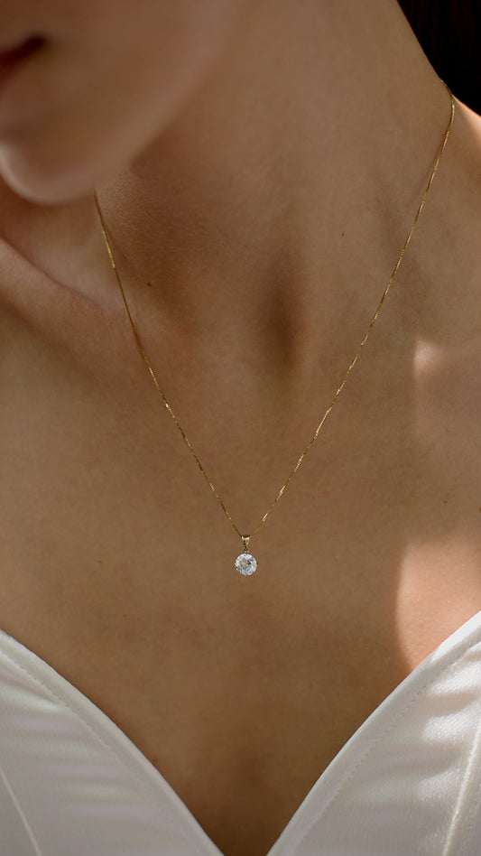 1.185 TCW Marquise Lab Grown Diamond Cluster Necklace