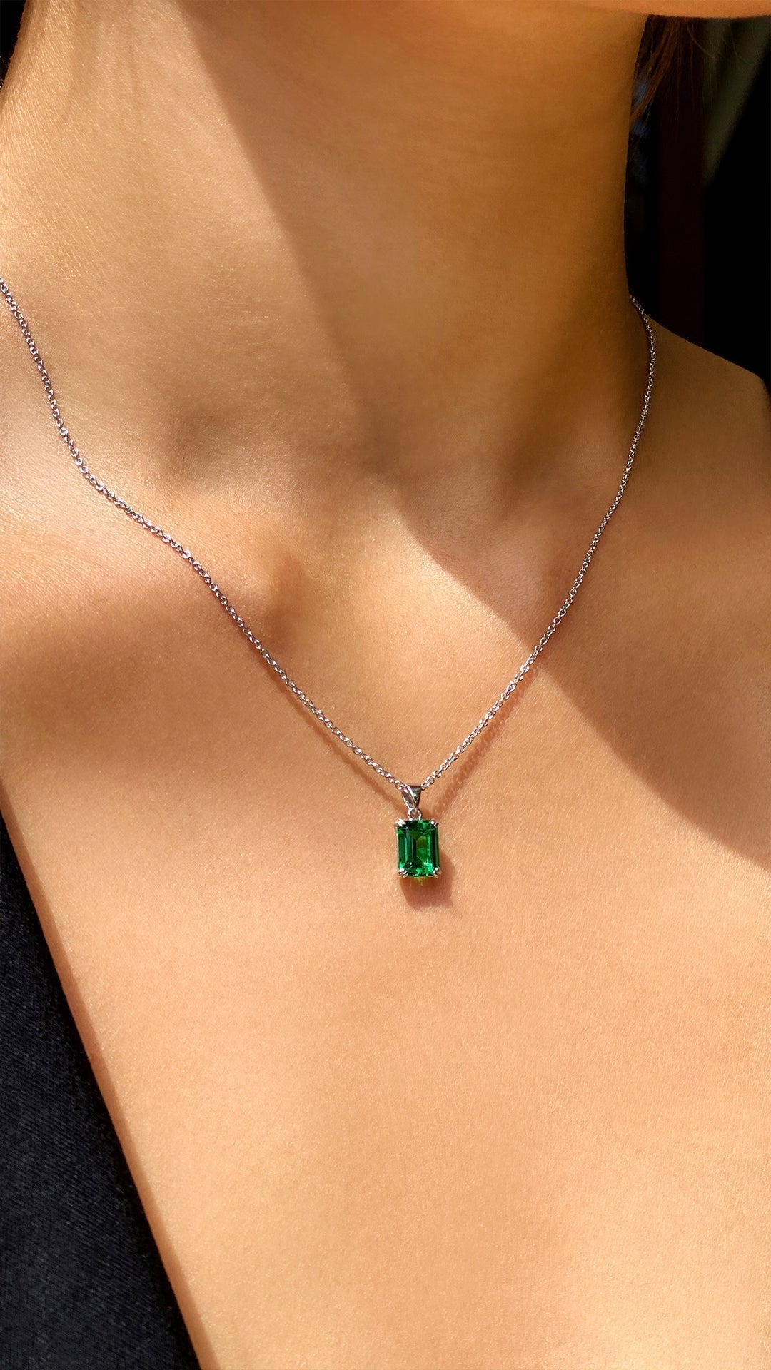 1.185 TCW Marquise Lab Grown Diamond Cluster Necklace