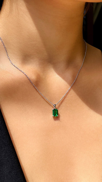 1.185 TCW Marquise Lab Grown Diamond Cluster Necklace