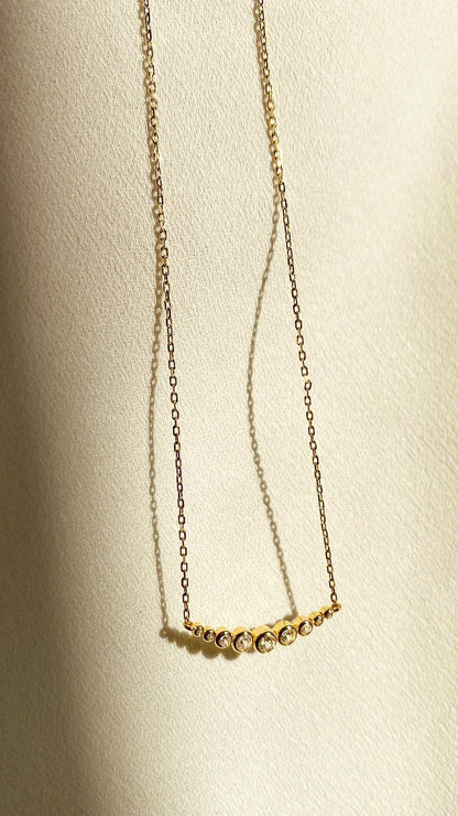 1.185 TCW Marquise Lab Grown Diamond Cluster Necklace