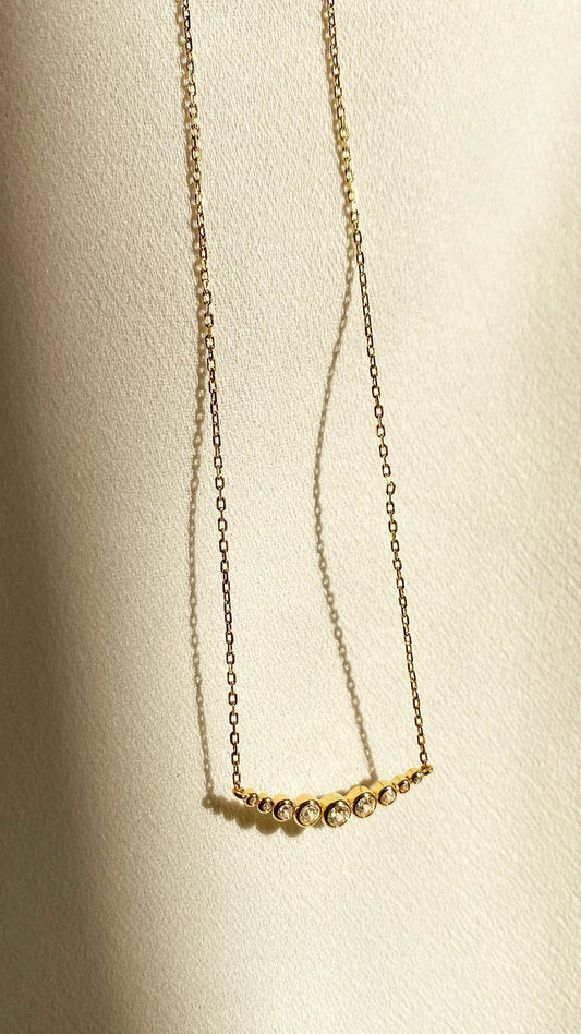 1.185 TCW Marquise Lab Grown Diamond Cluster Necklace