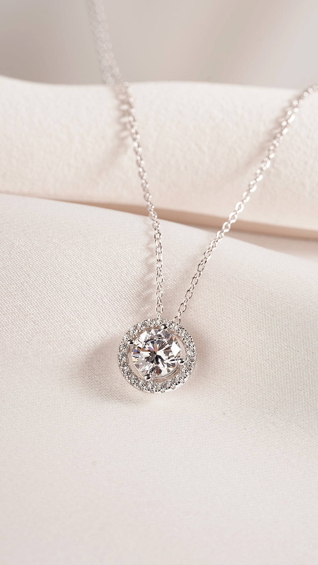 1.185 TCW Marquise Lab Grown Diamond Cluster Necklace