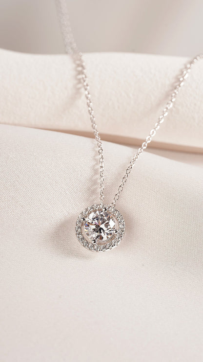 1.185 TCW Marquise Lab Grown Diamond Cluster Necklace