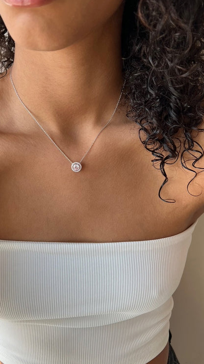 1.185 TCW Marquise Lab Grown Diamond Cluster Necklace