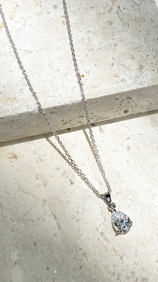 1.185 TCW Marquise Lab Grown Diamond Cluster Necklace