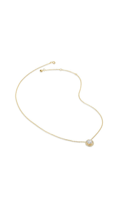 1.185 TCW Marquise Lab Grown Diamond Cluster Necklace