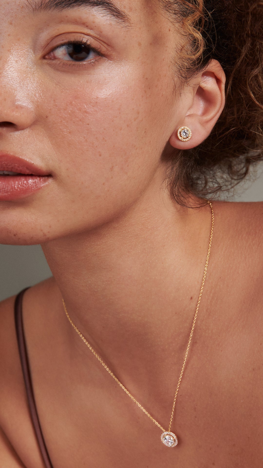 1.185 TCW Marquise Lab Grown Diamond Cluster Necklace