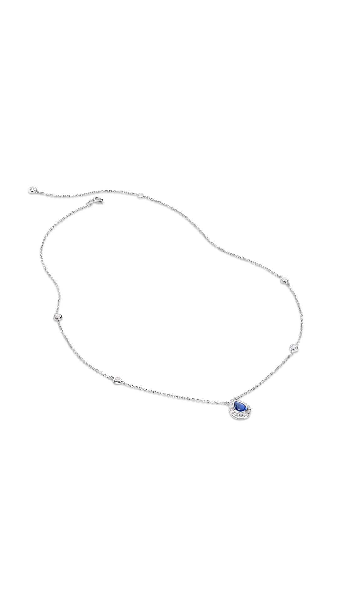 1.185 TCW Marquise Lab Grown Diamond Cluster Necklace
