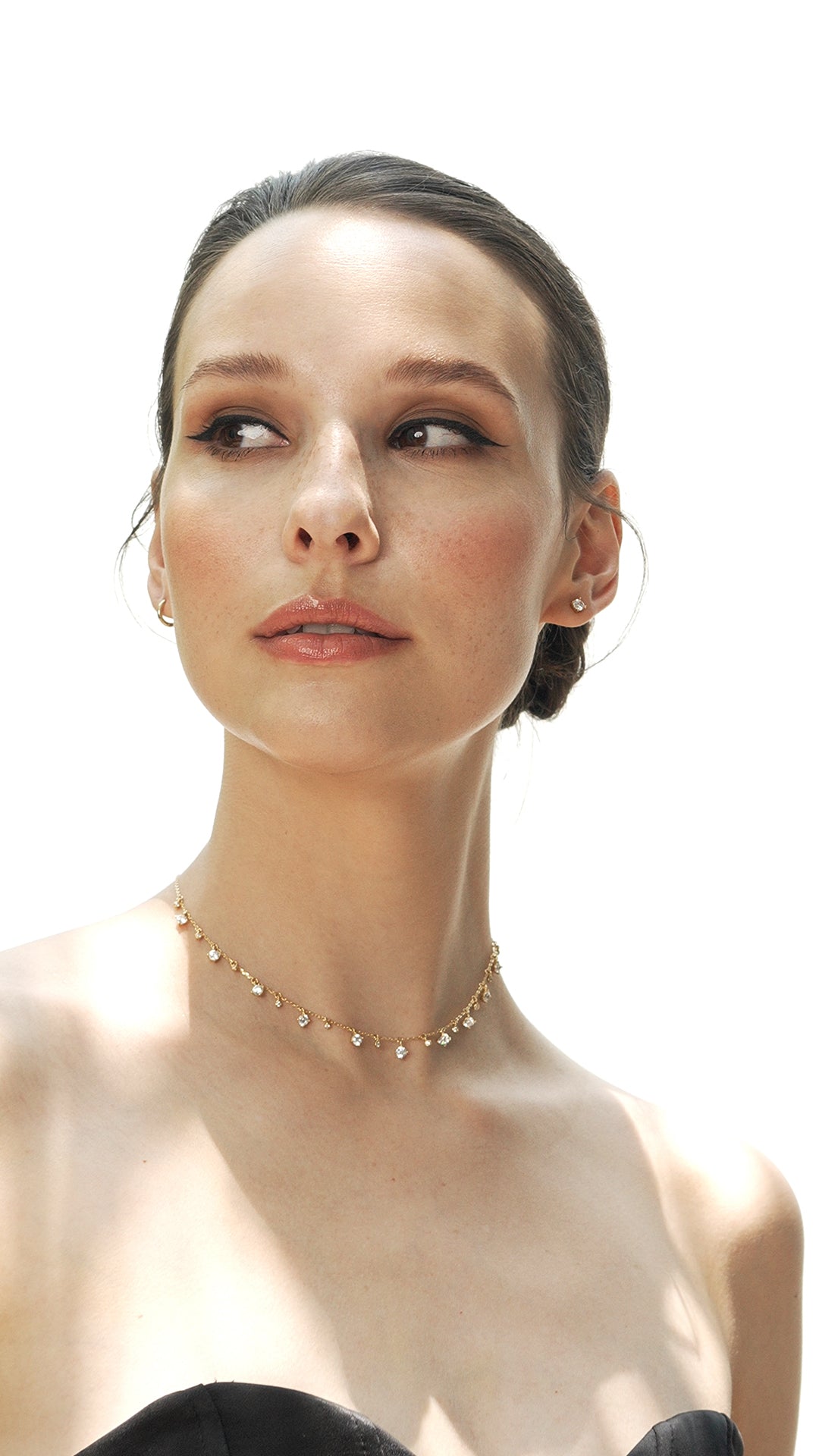 1.185 TCW Marquise Lab Grown Diamond Cluster Necklace