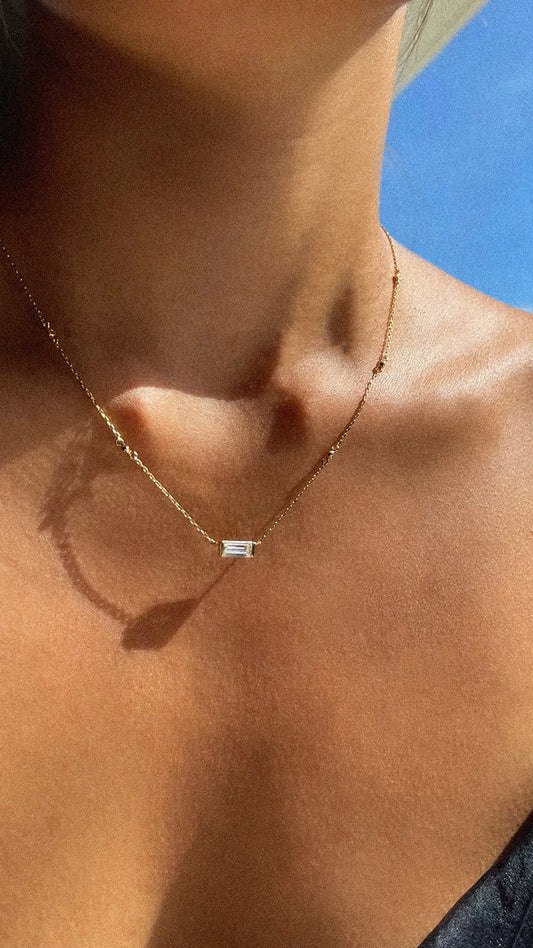 1.185 TCW Marquise Lab Grown Diamond Cluster Necklace
