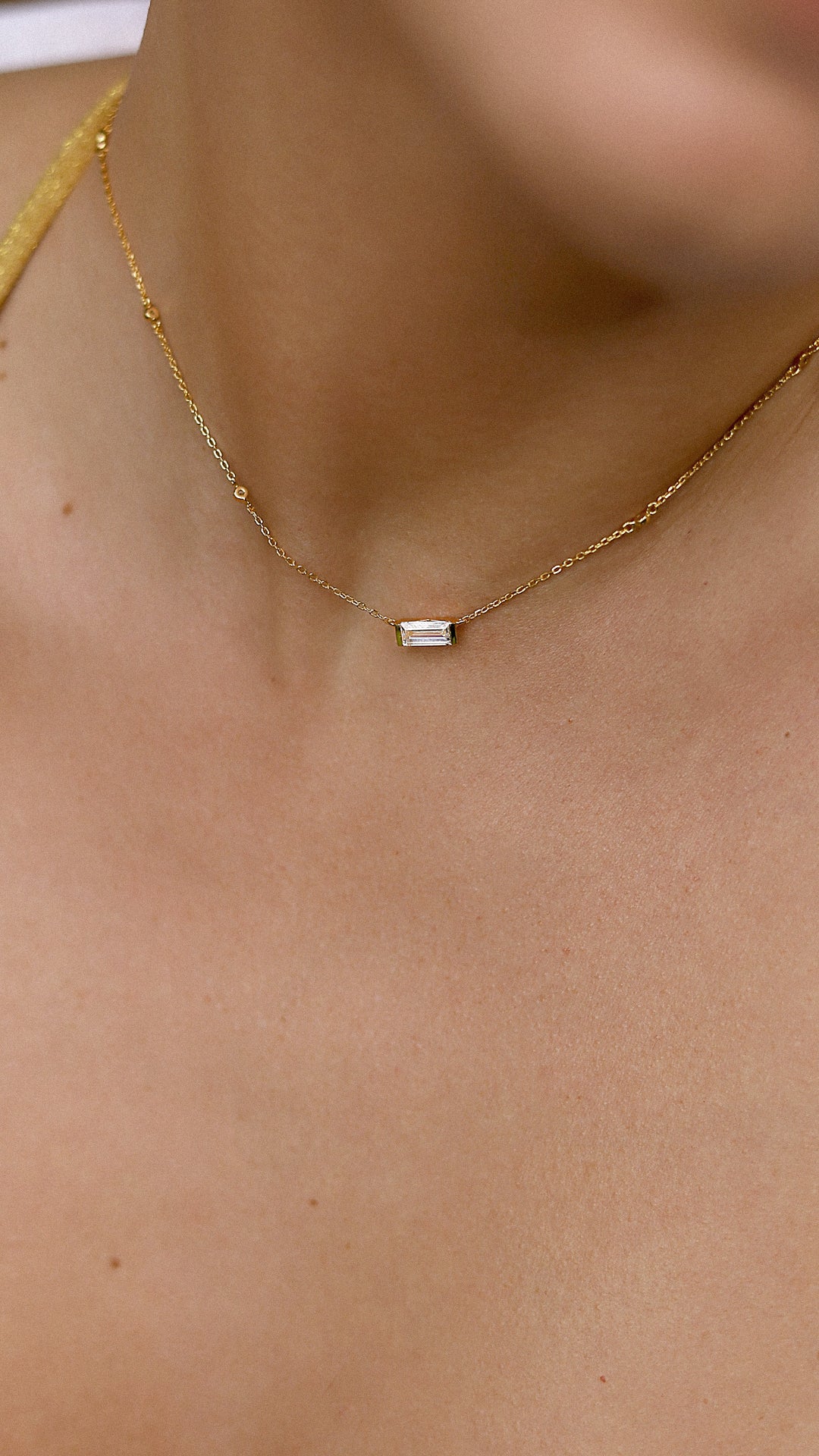 1.185 TCW Marquise Lab Grown Diamond Cluster Necklace