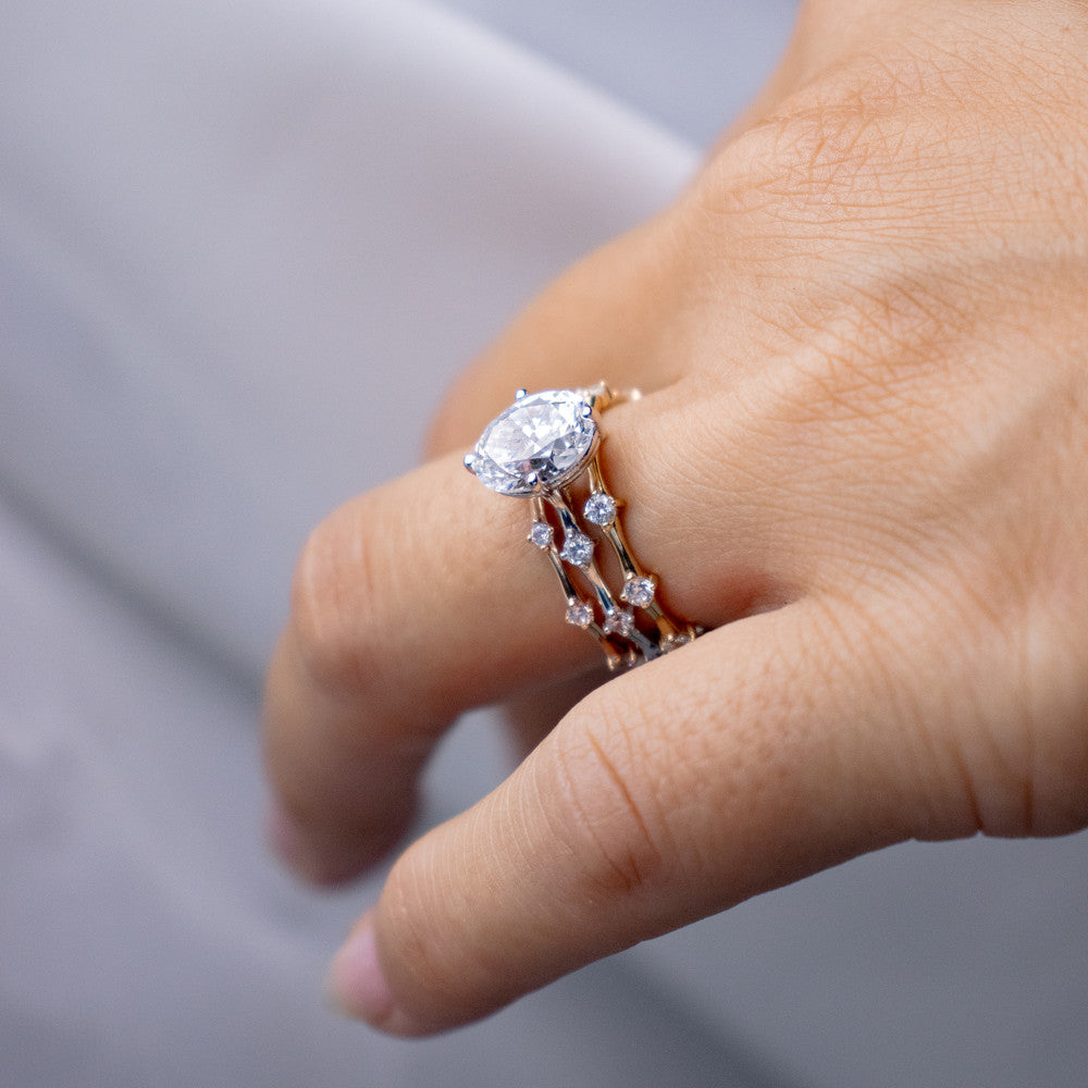 0.16 CT Round Full Eternity Lab Grown Diamond Wedding Band