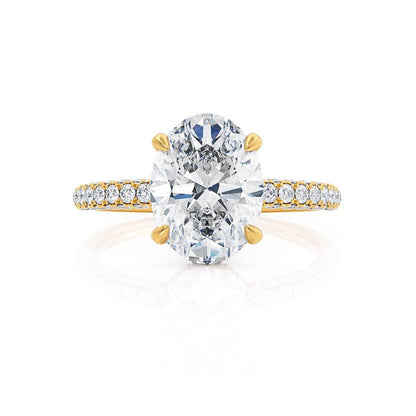Oval Pave Lab Grown Diamond Engagement Ring