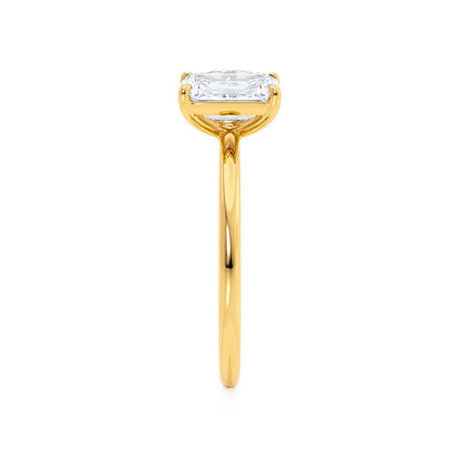 1.75 CT Emerald & 1.20 CT Pear Moissanite Two Stones Engagement Ring 3