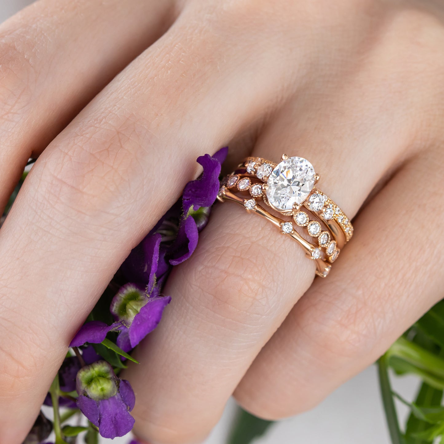 0.16 CT Round Full Eternity Lab Grown Diamond Wedding Band