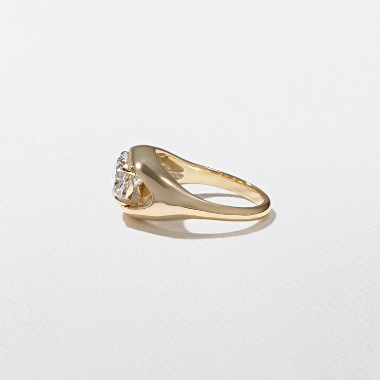 1.95 CT Oval Split Shank Lab Grown Diamond Engagement Ring