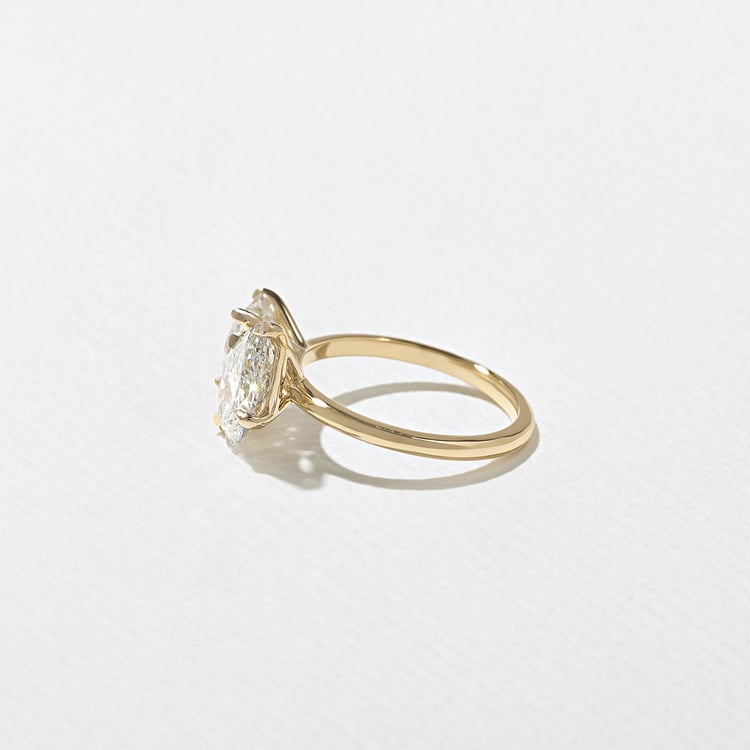 3.70 CT Pear & Princess Toi et Moi Lab Grown Diamond Engagement Ring