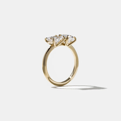 2.60 CT Pear & Princess Toi et Moi Lab Grown Diamond Engagement Ring