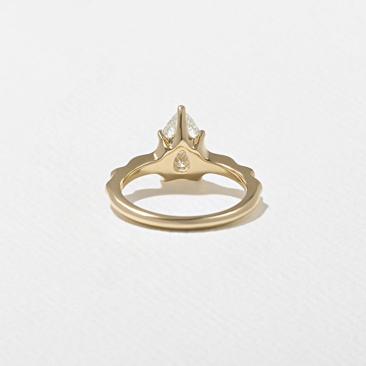 1.77 CT Pear Solitaire Lab Grown Diamond Engagement Ring