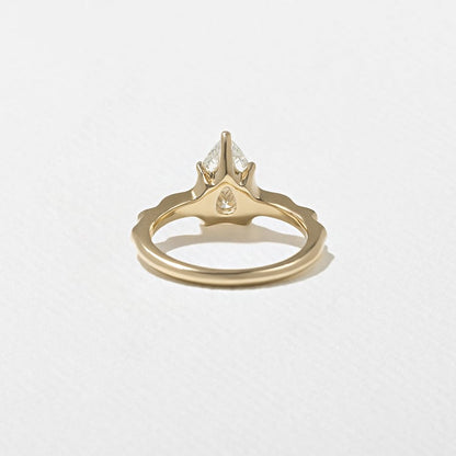 1.77 CT Pear Solitaire Lab Grown Diamond Engagement Ring