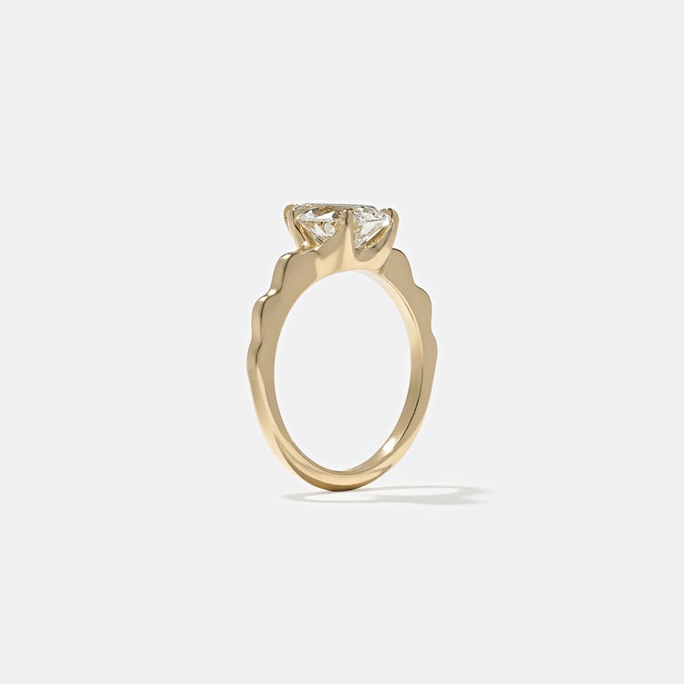 1.77 CT Pear Solitaire Lab Grown Diamond Engagement Ring
