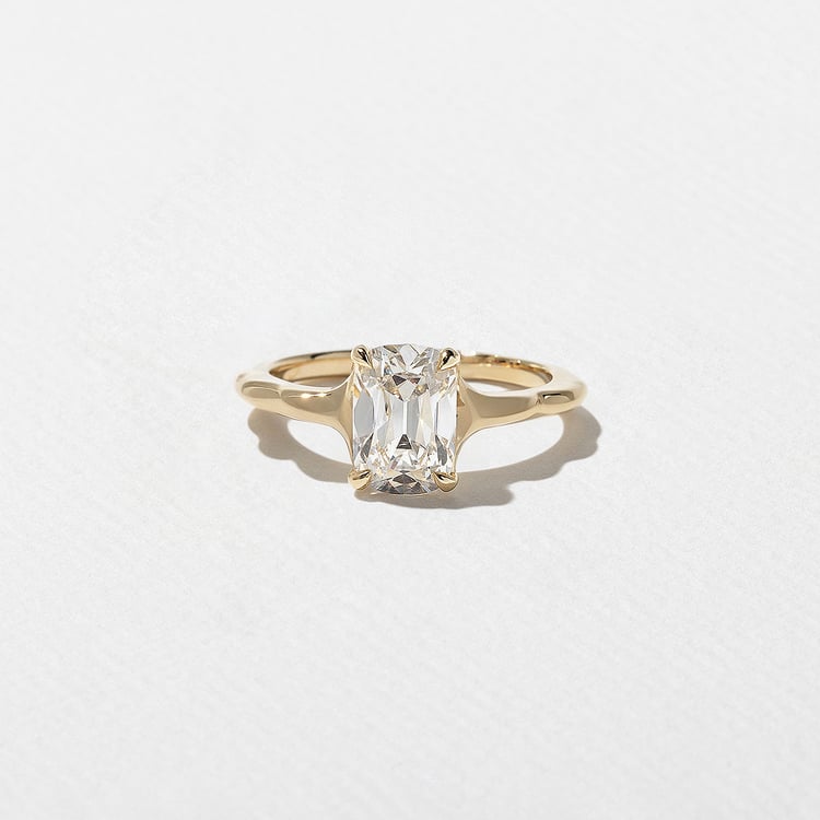 1.60 CT Antique Cushion Solitaire Lab Grown Diamond Engagement Ring