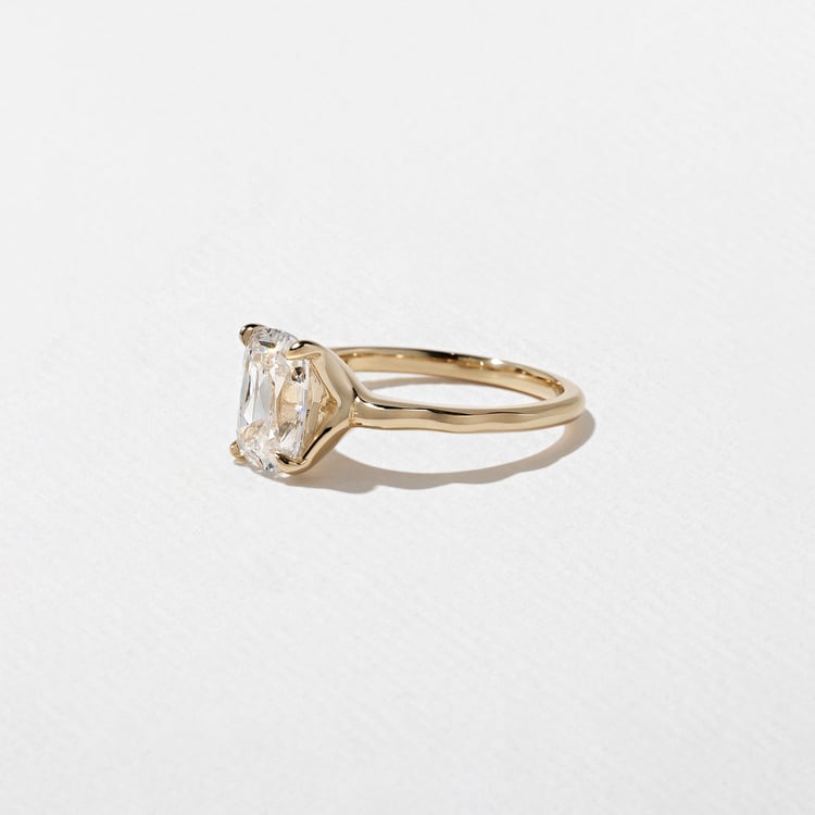 1.60 CT Antique Cushion Solitaire Lab Grown Diamond Engagement Ring
