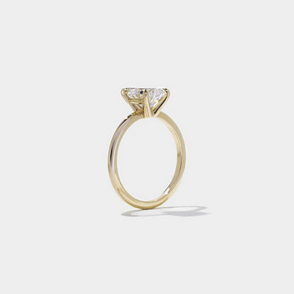 2.15 CT Pear Solitaire Lab Grown Diamond Engagement Ring