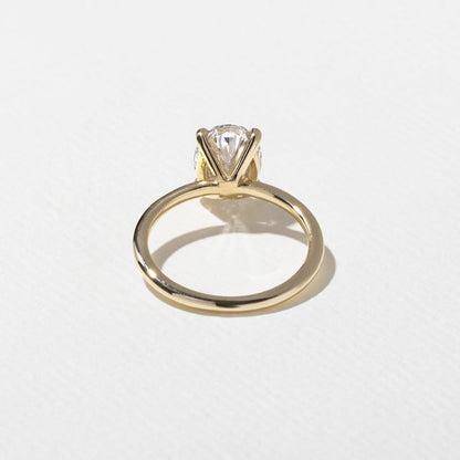 2.04 CT Oval Solitaire Lab Grown Diamond Engagement Ring