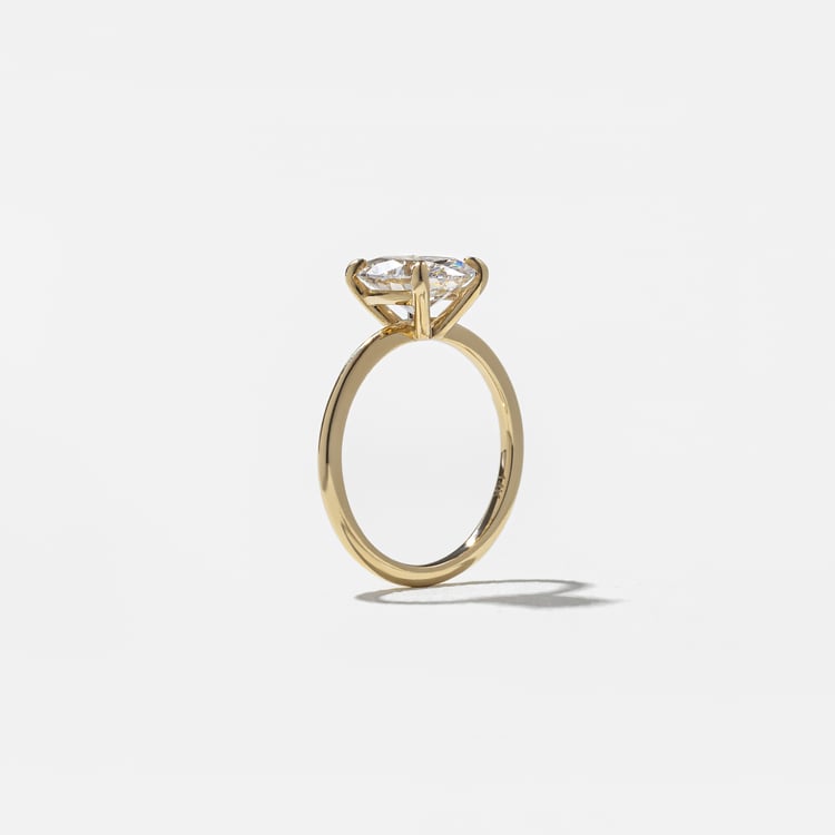 2.04 CT Oval Solitaire Lab Grown Diamond Engagement Ring