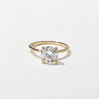 2.02 CT Round Solitaire Lab Grown Diamond Engagement Ring