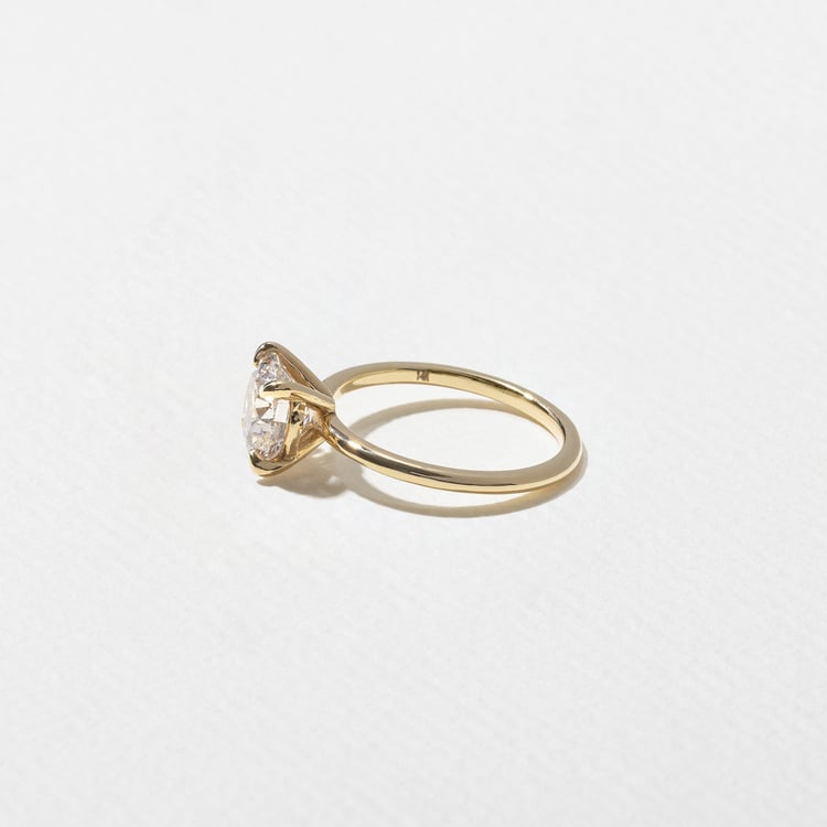 2.02 CT Round Solitaire Lab Grown Diamond Engagement Ring