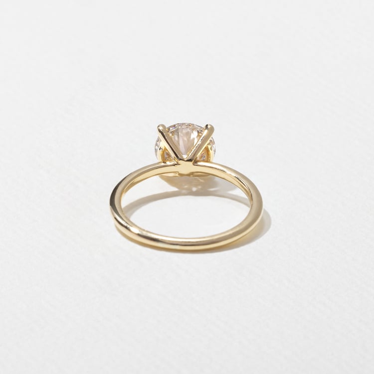2.02 CT Round Solitaire Lab Grown Diamond Engagement Ring