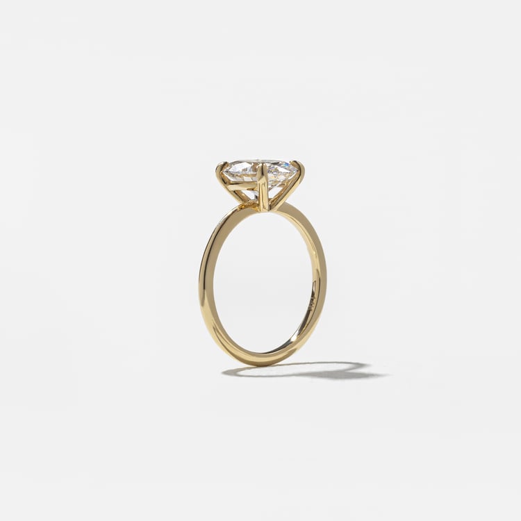 2.02 CT Round Solitaire Lab Grown Diamond Engagement Ring