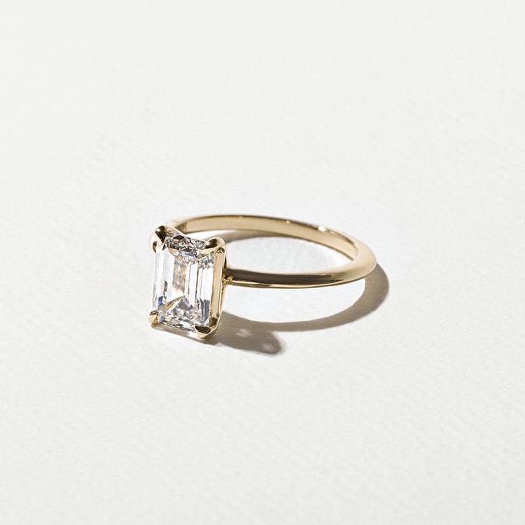 1.96 CT Antique Oval Solitaire Lab Grown Diamond Engagement Ring