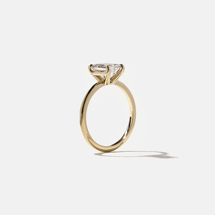 1.96 CT Antique Oval Solitaire Lab Grown Diamond Engagement Ring